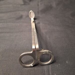 Yankee Candle Wick Trimmer Stainless Steel Silver Etched Diamond Pattern 8 Inch